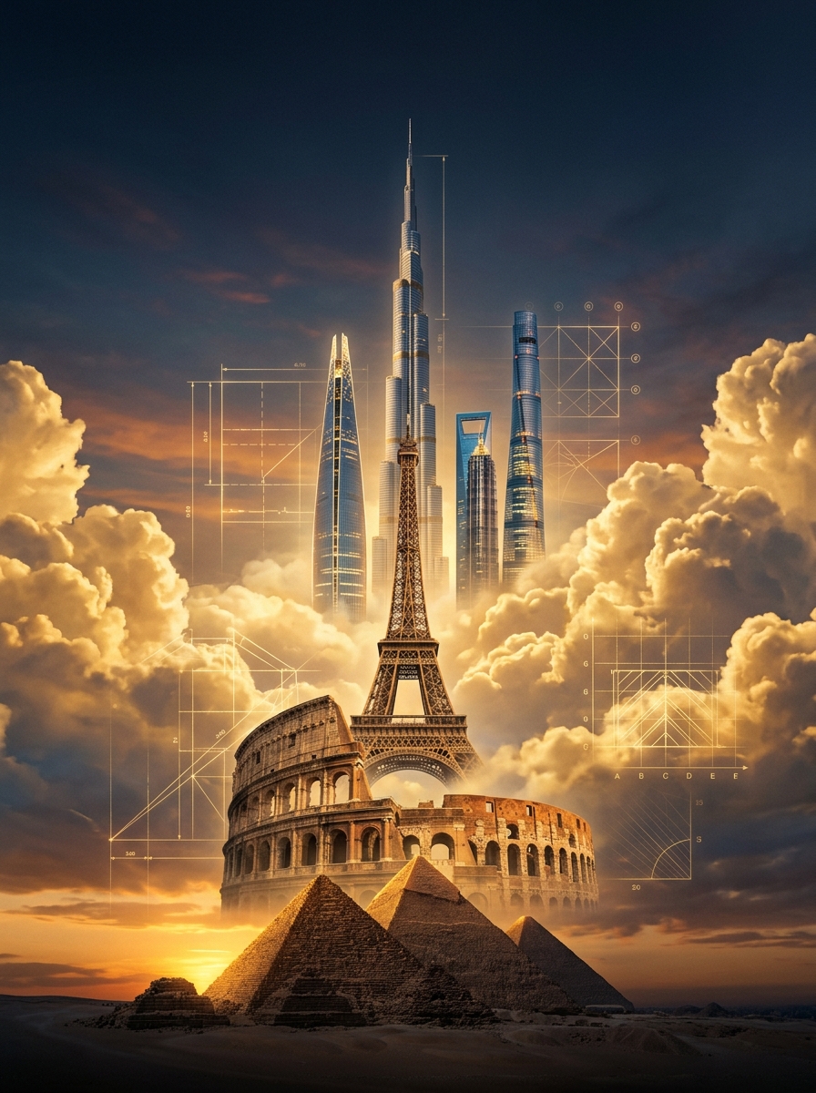 Capa do E-book História de Grandes Monumentos da Engenharia Humana